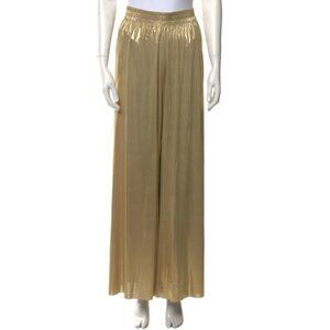 Norma Kamali Gold Lame Pants